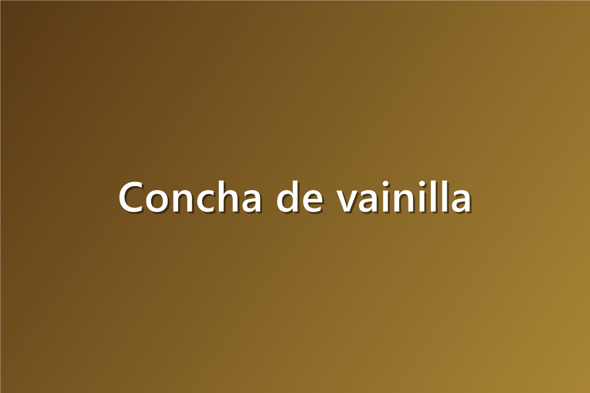 Concha de vainilla