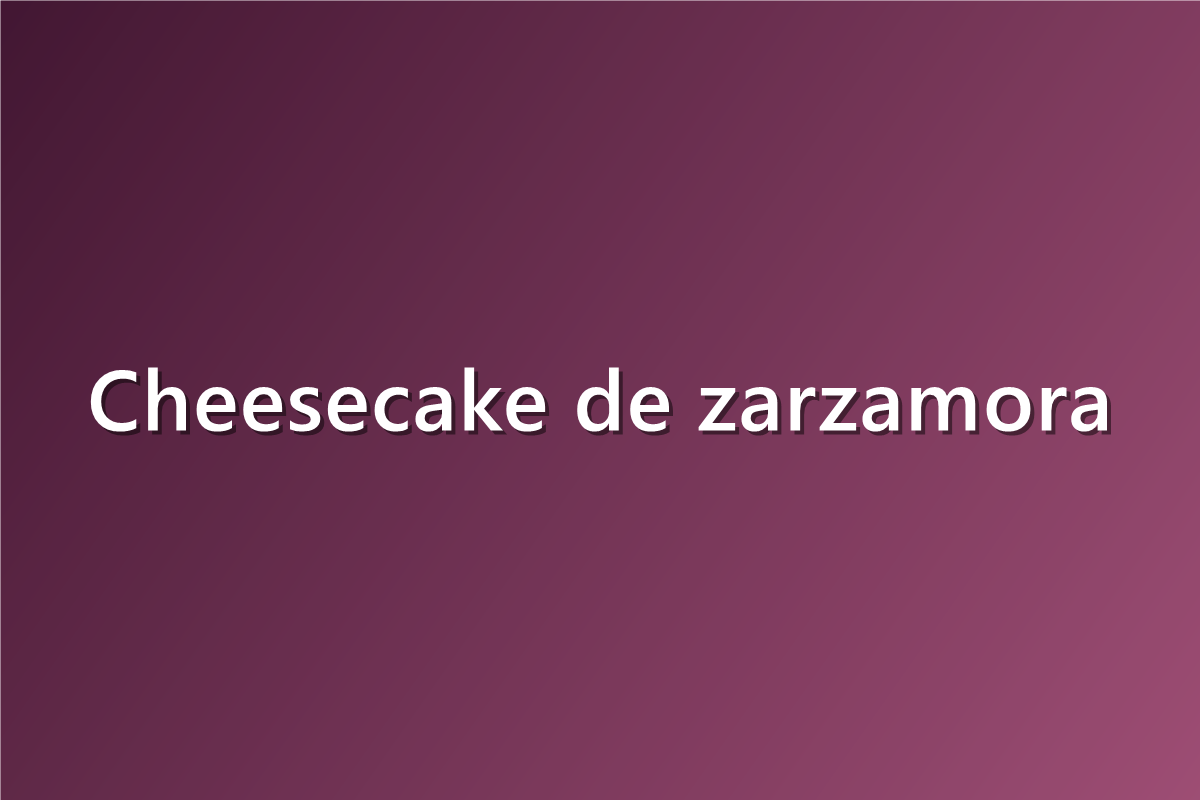 Cheesecake de zarzamora